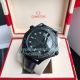 Copy Omega Seamaster Diver 300M All Black Watch Black Leather Strap (3)_th.jpg